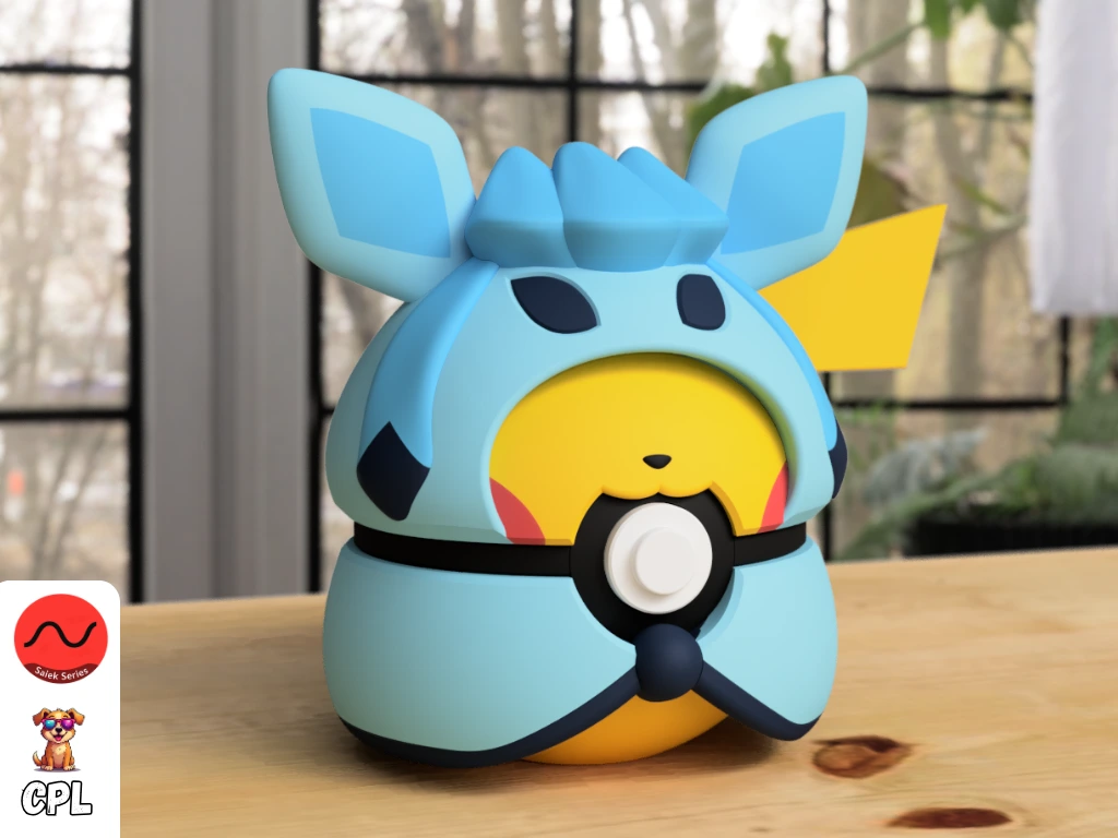 Pikachu Glaceon Poncho