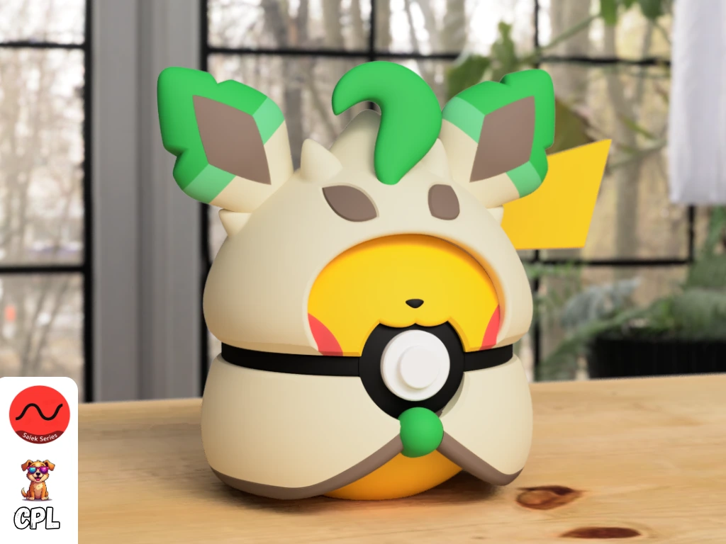 Pikachu Leafeon Poncho